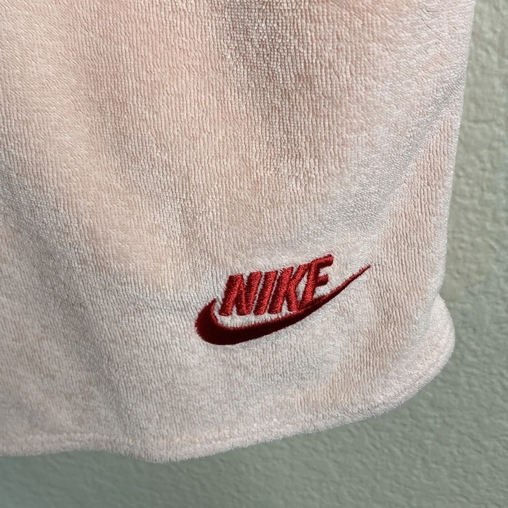 Nike big girls heritage terry jumper peach size large EUC